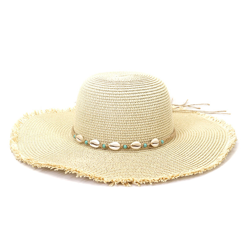 شیک Shell Band Beach Lady Floppy Sombrero